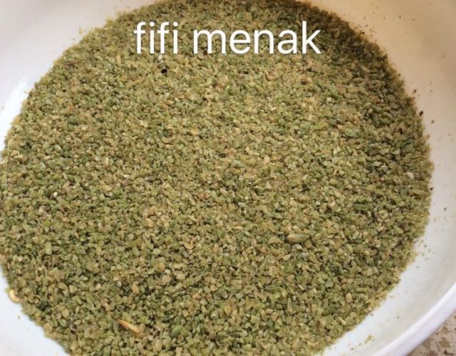 Blé concassé de bonne qualité.