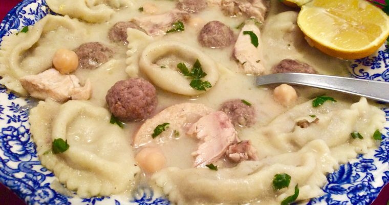 Soupe aux petits chaussons (chorbet el bouirkat)