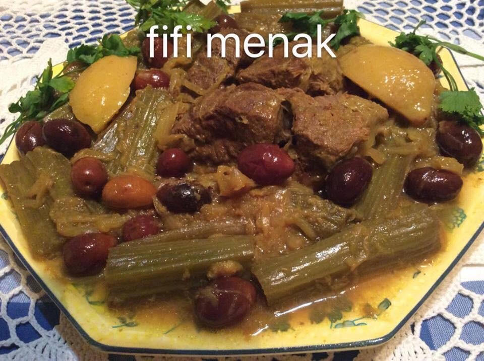 CARDONS AUX OLIVES VIOLETTES (KHORCHEF B’ZITOUN)