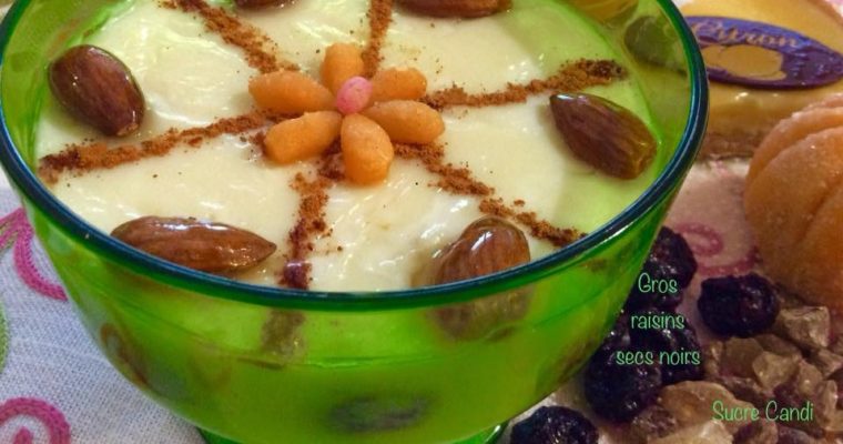 Crème algérienne à la fleur de maïs (Palouza)