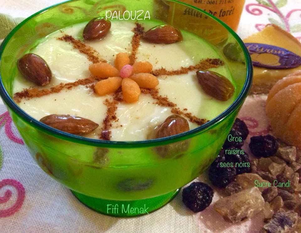 Crème algérienne à la fleur de maïs (Palouza)