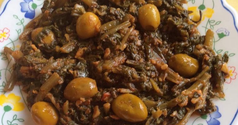 Épinards aux olives