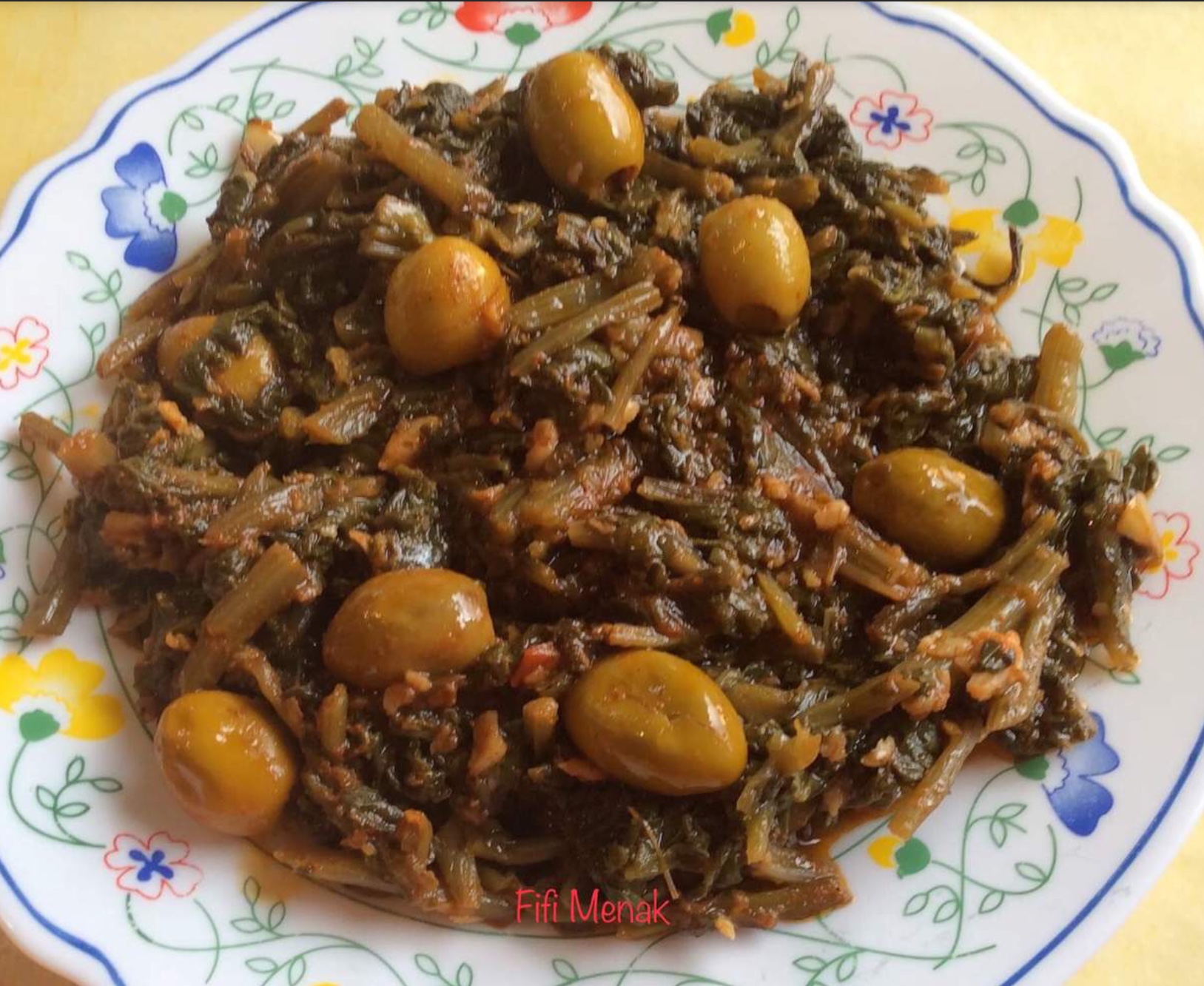 Épinards aux olives