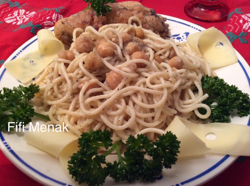 Mes spaghettis en sauce blanche
