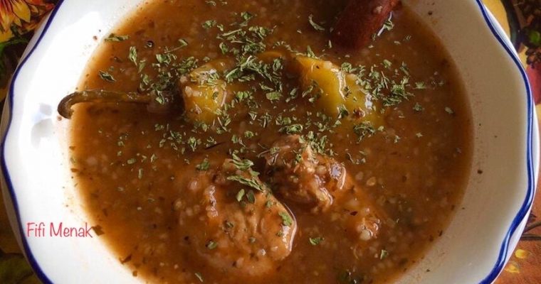 Ma soupe d’hiver à l’origan et au blé concassé (Chorba b’zaater)