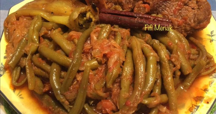 Haricots verts à la viande de veau