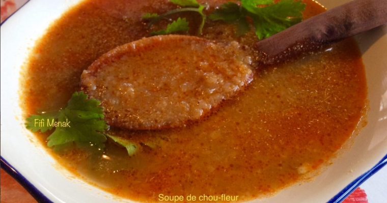 Ma soupe de chou-fleur