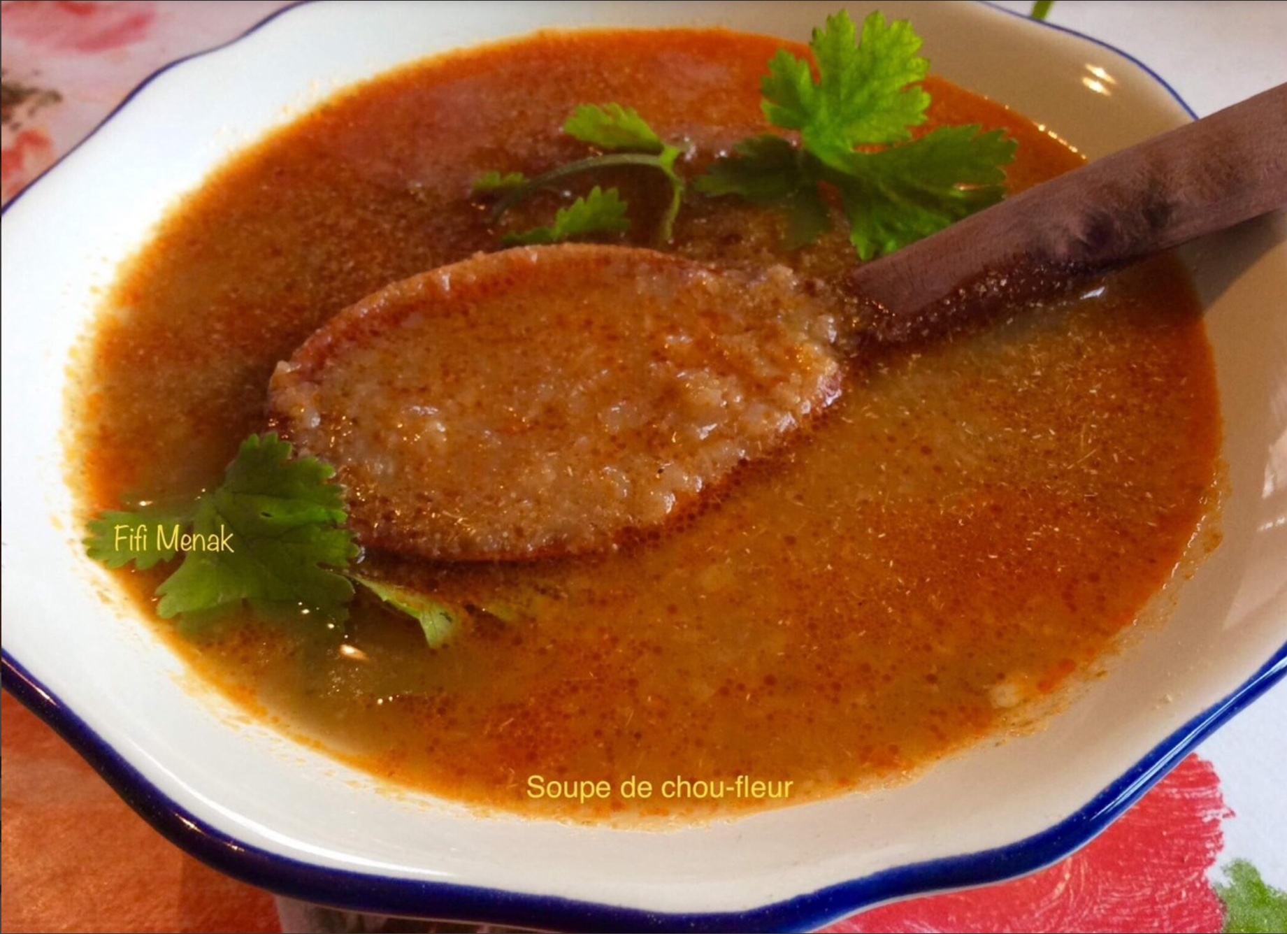 Ma soupe de chou-fleur