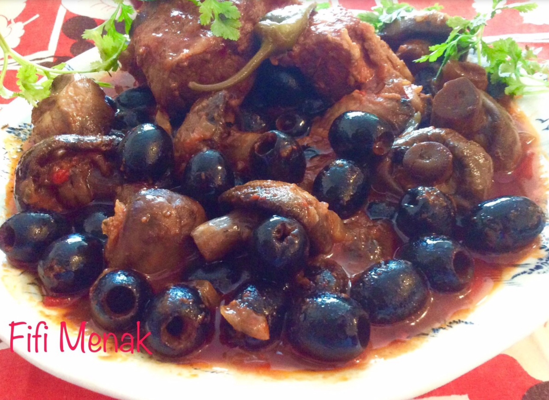 Tadjine aux olives noires