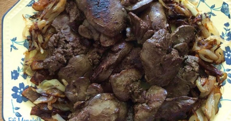 Foie de volaille aux oignons