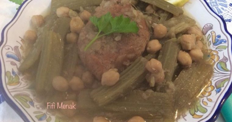 Cardons en sauce blanche (Djwaz khorchef byad)