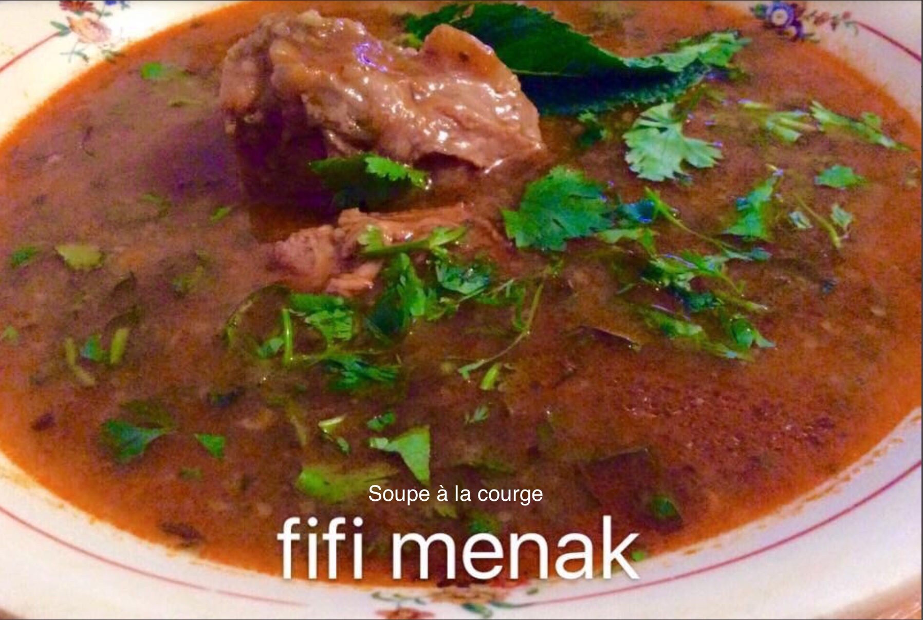 Ma soupe à la courge et blé concassé