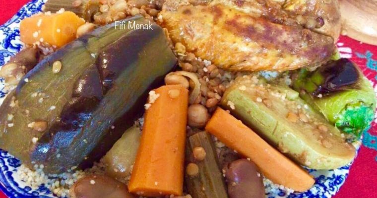 Mon couscous d’orge en sauce rouge