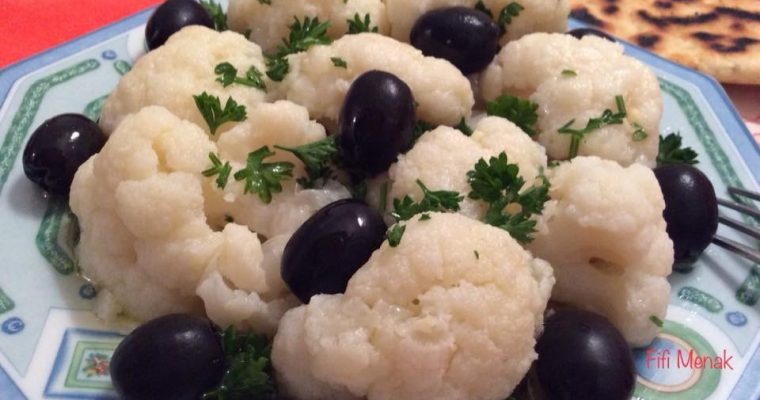 Chou-fleur en vinaigrette à l’huîle d’olIve