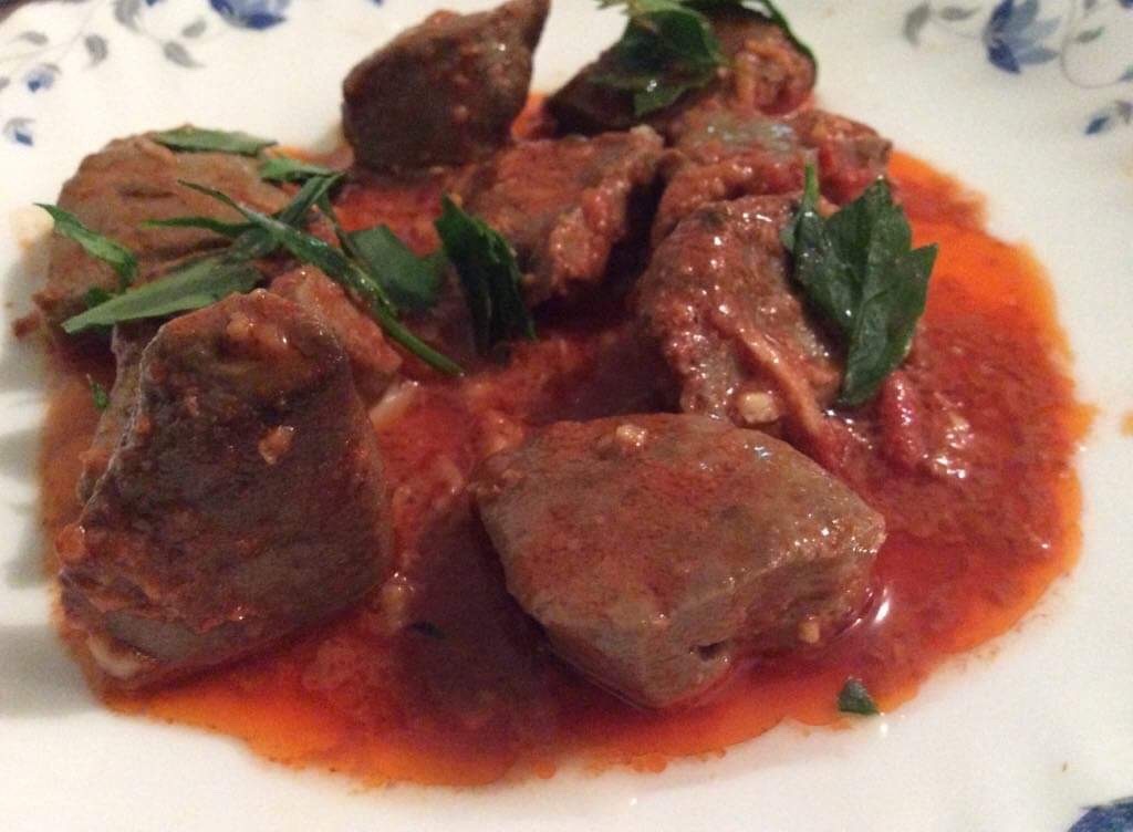 FOIE AU CARVI, AIL ET VINAIGRE, À L’ALGÉROISE (KEBDA MCHERMLA)