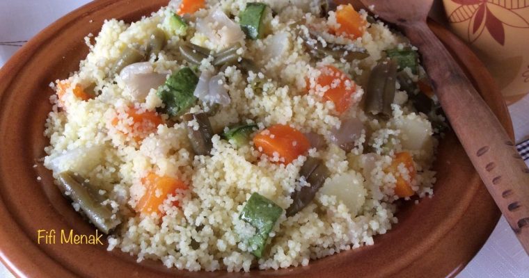 COUSCOUS AUX LÉGUMES À LA VAPEUR (Tamaqfoult)