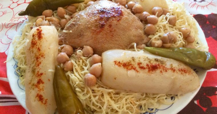 Panse farcie en sauce pour pâtes fines algériennes faites*maison*.