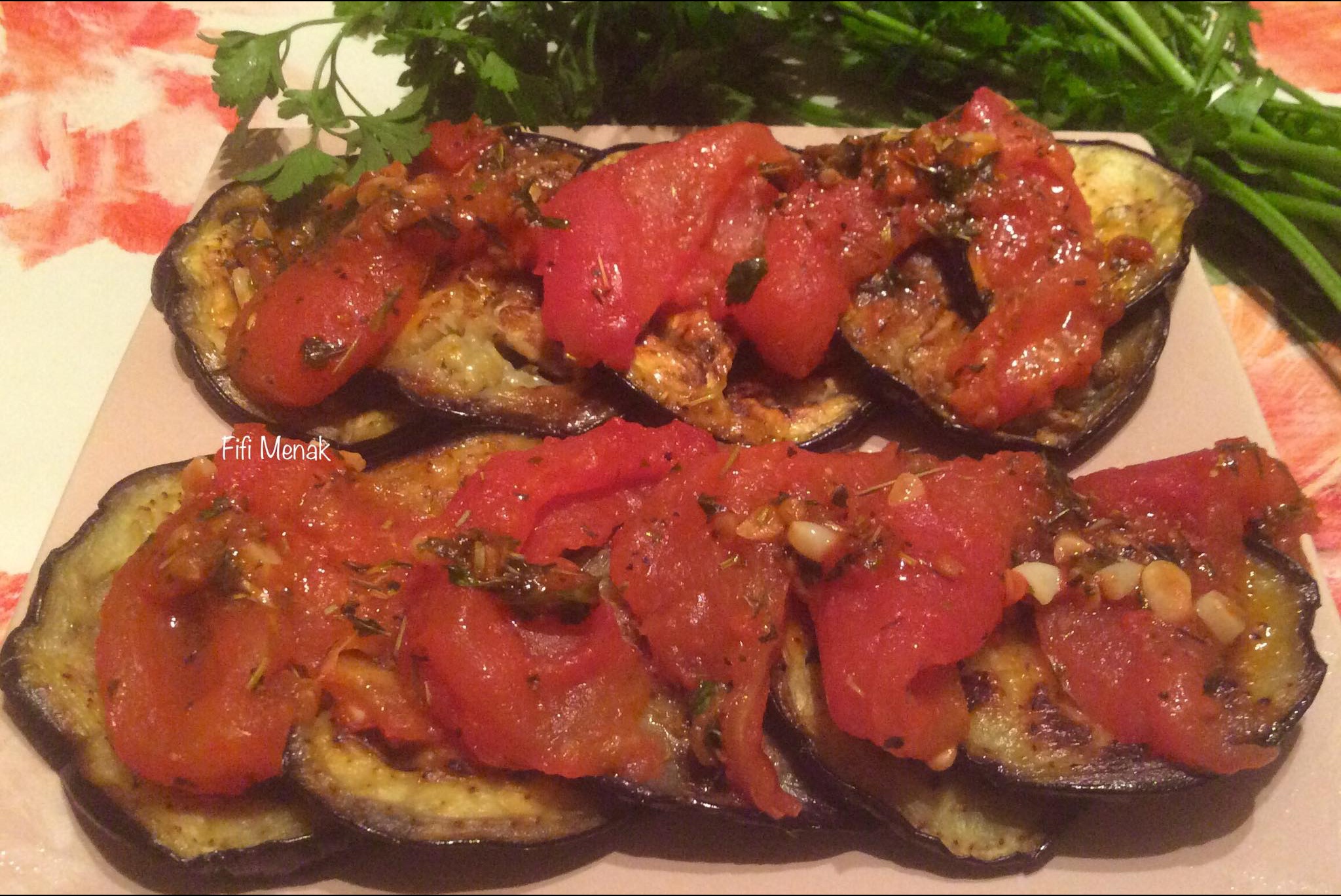 Aubergines à la tomate