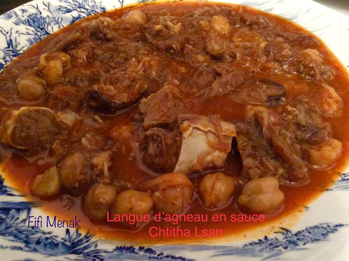 Langue d’agneau en sauce