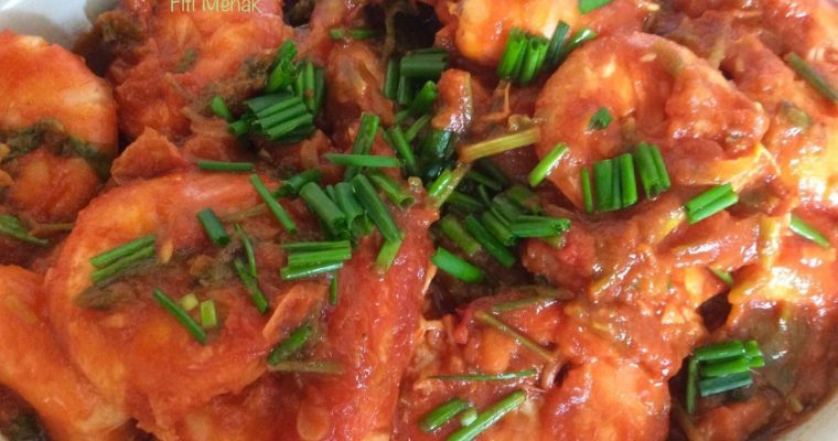 Crevettes à la sauce tomate