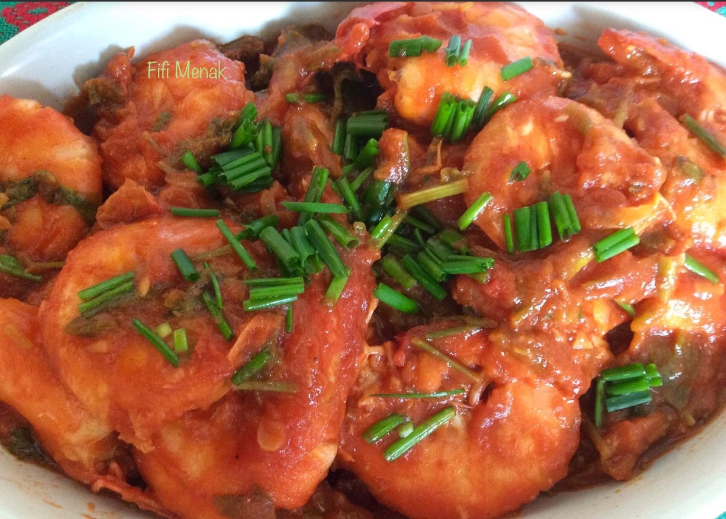 Crevettes à la sauce tomate