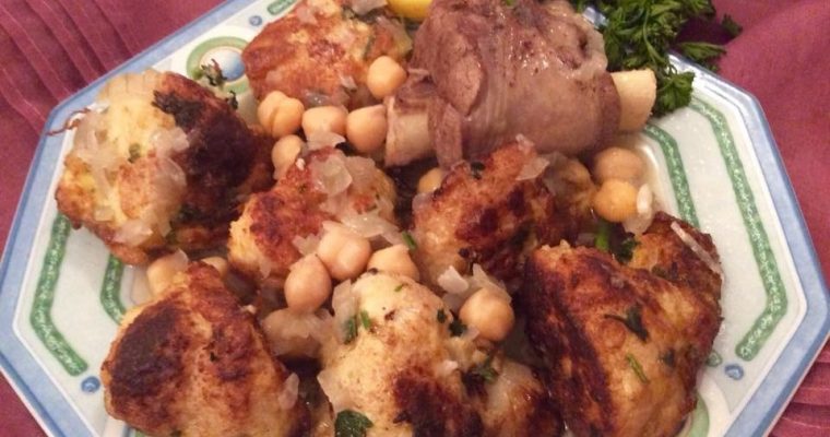 Chou-fleur frit en sauce blanche