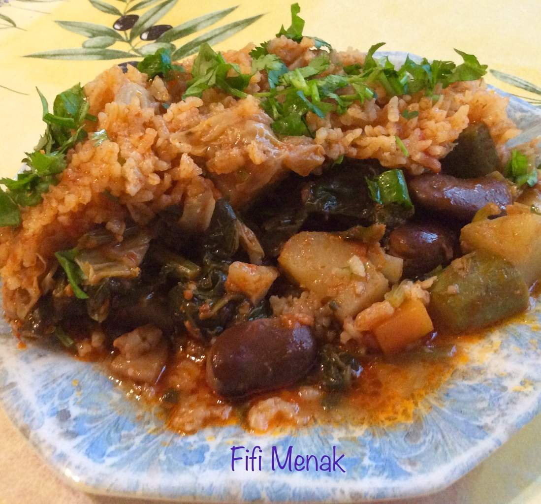 JARDINIÈRE D’HIVER AUX FÈVES SÈCHES ET LÉGUMES DE SAISON (TBIKHET EL FOUL)