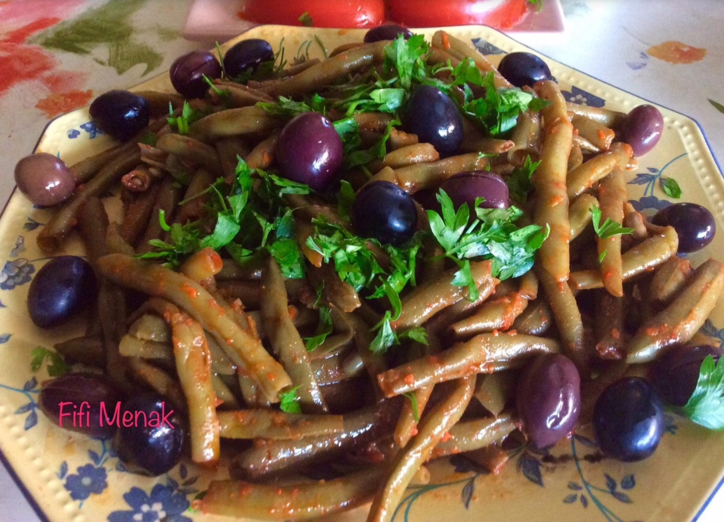 Haricots verts en salade à l’algéroise