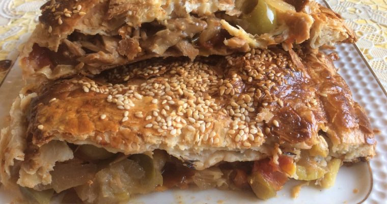 Calzoné aux légumes (pizza fermée)