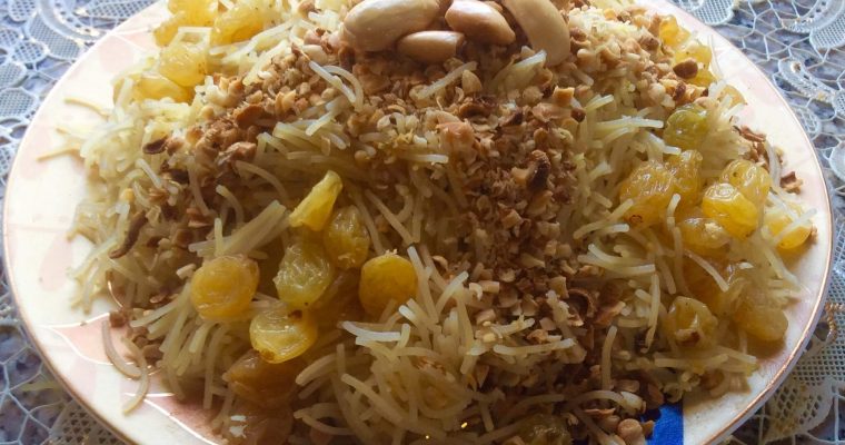 Vermicelles en salé-sucré (Seffa medfouna)