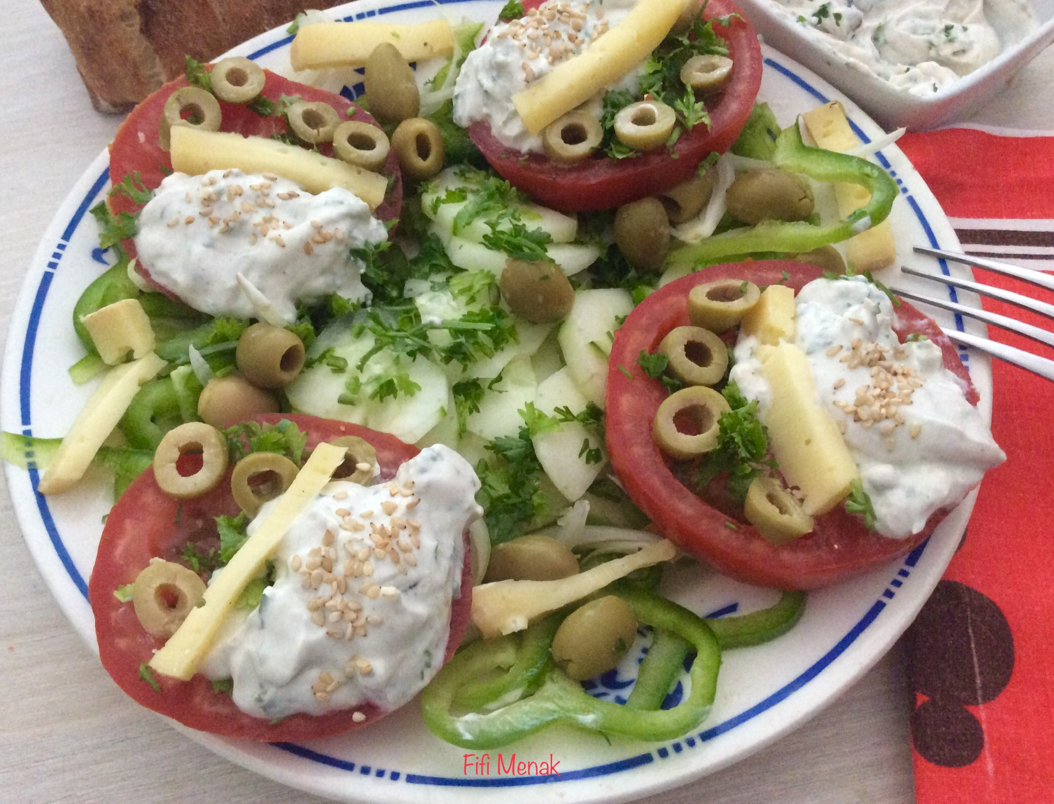Ma sauce au roquefort et au tahiné