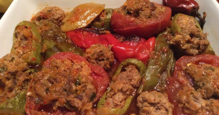 Légumes frits et farcis (dolma khodra)