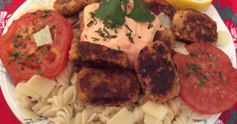 Mes croquettes au saumon