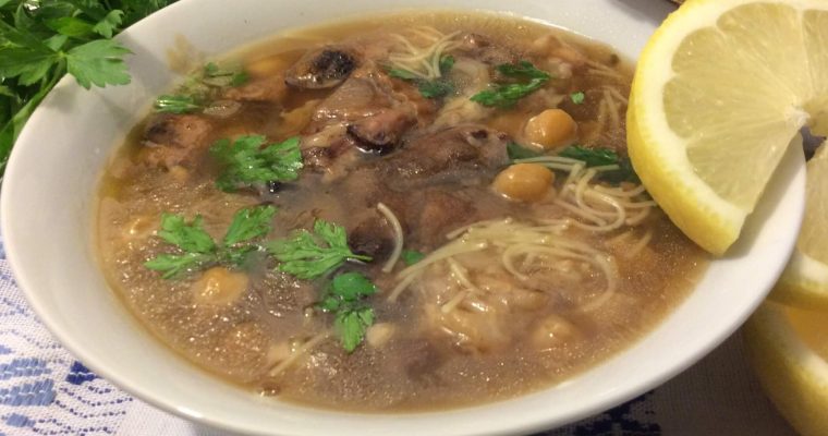 Soupe de pieds de mouton (chorba bouzelouf)