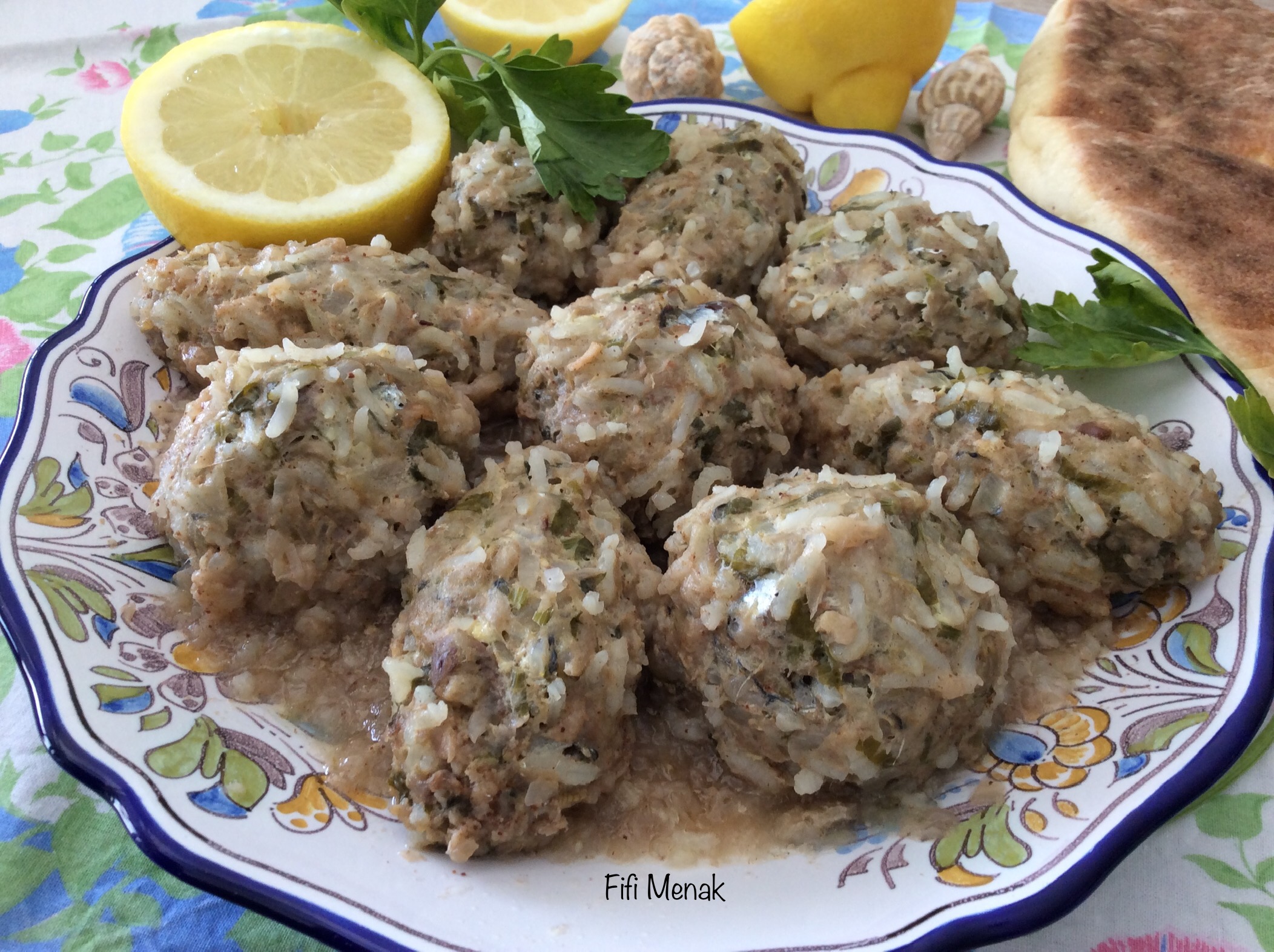 Boulettes de sardines en sauce blanche (Dolma serdine marqua bita)