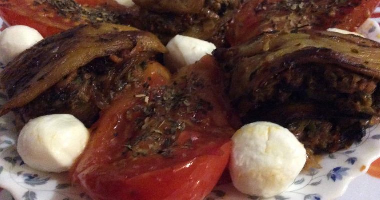 Mes roulés d’aubergines farcis