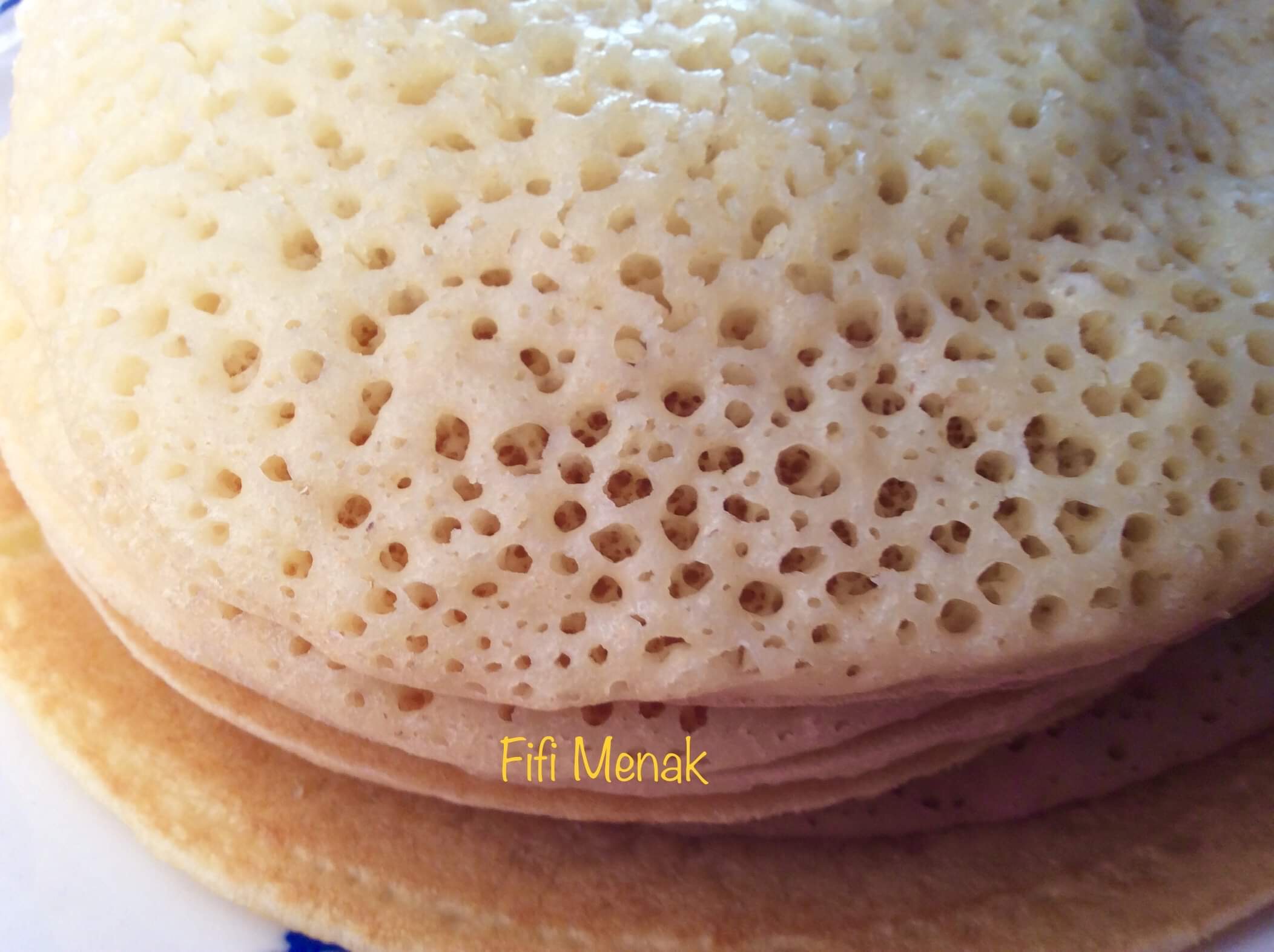 Crêpes algériennes (Baghrir-Tighrifine)