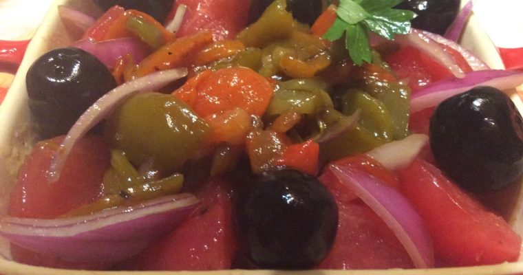 Salade de poivrons grillés