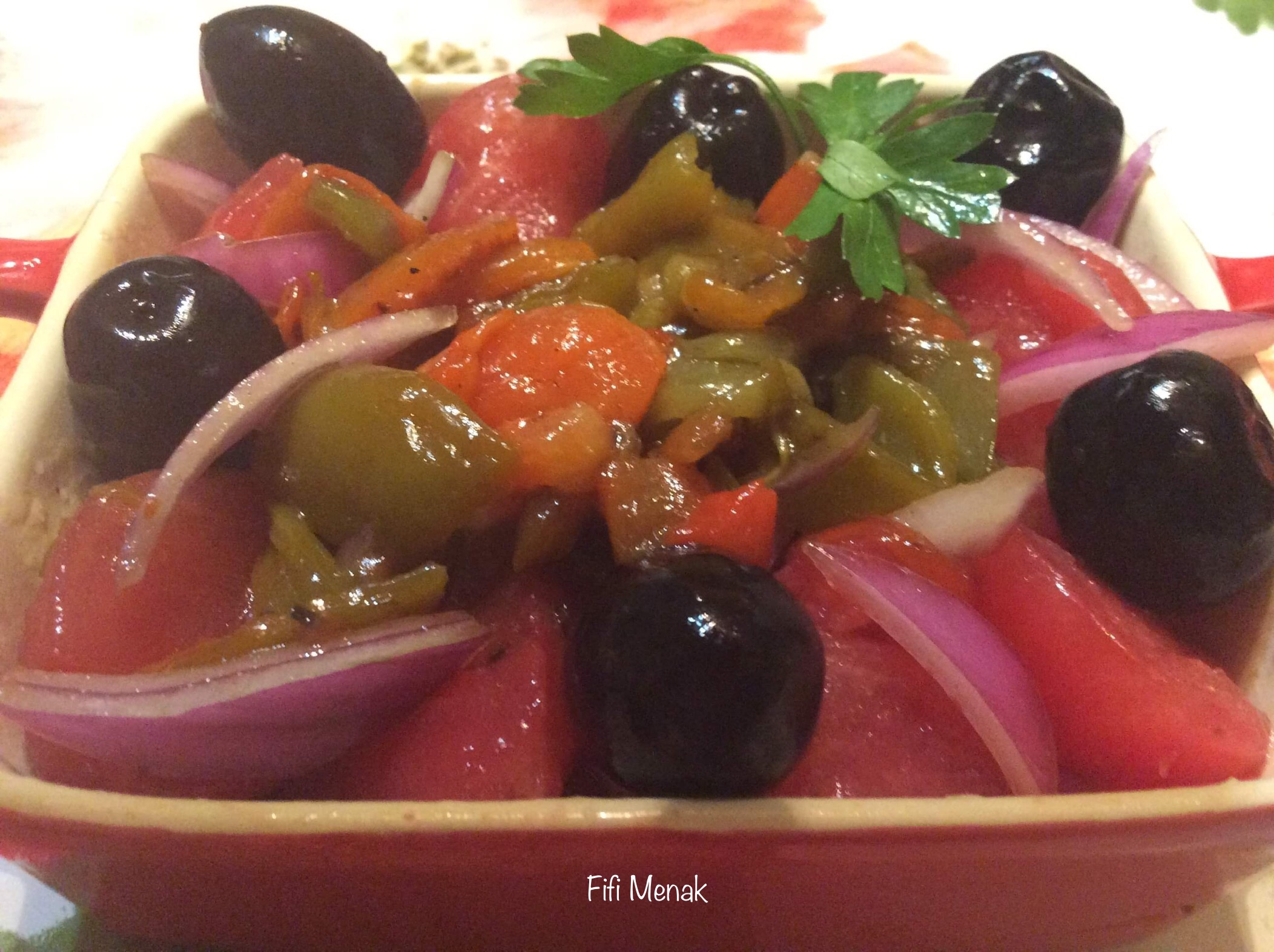 Salade de poivrons grillés