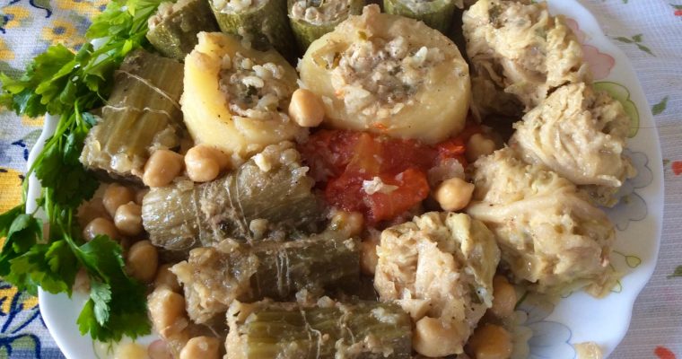 Cardons et chou farcis (Dolma khorchef-krombit)