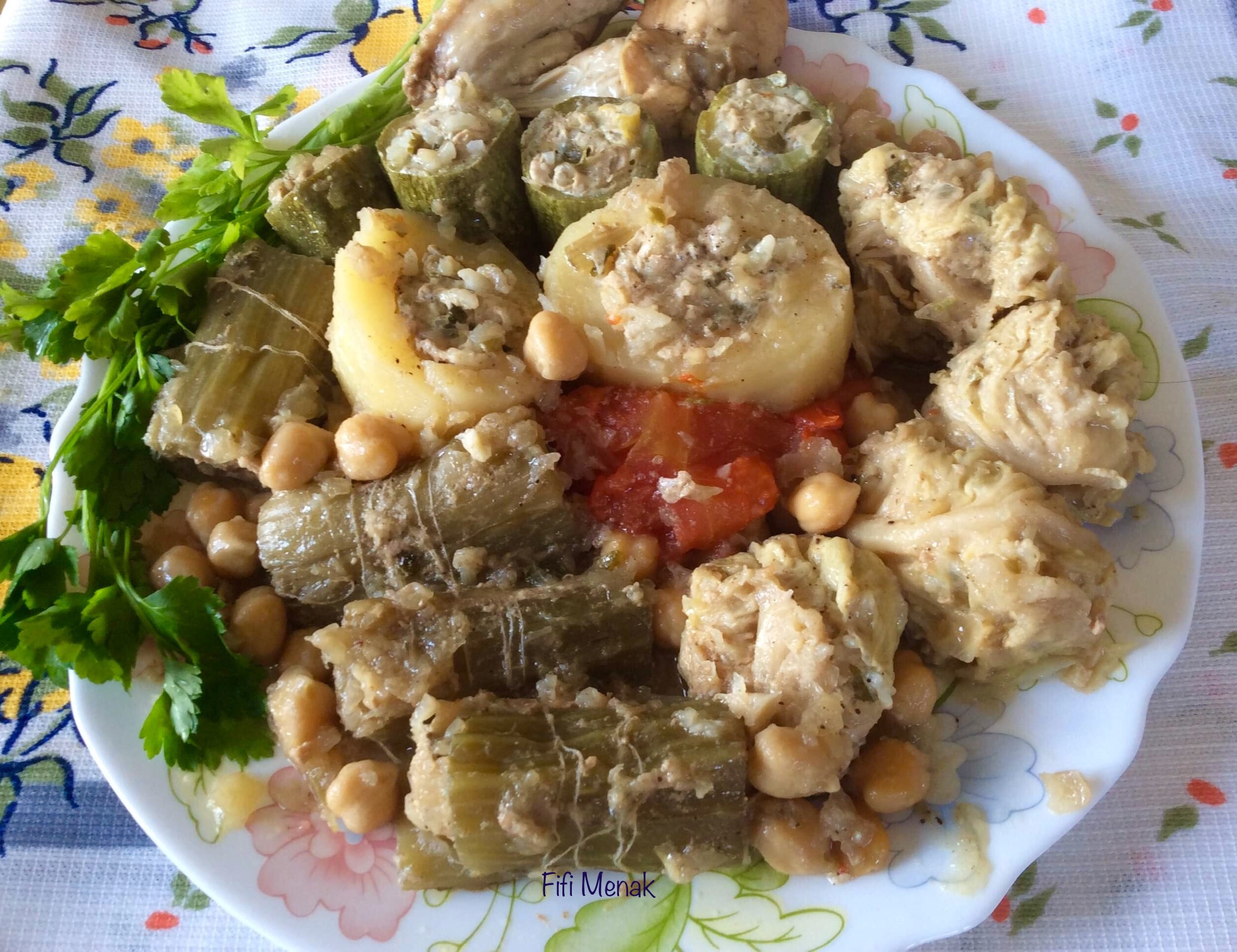 Cardons et chou farcis (Dolma khorchef-krombit)
