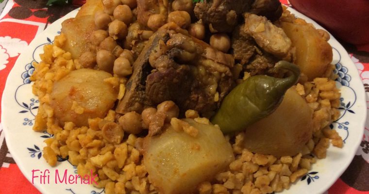 Pâtes constantinoises en sauce