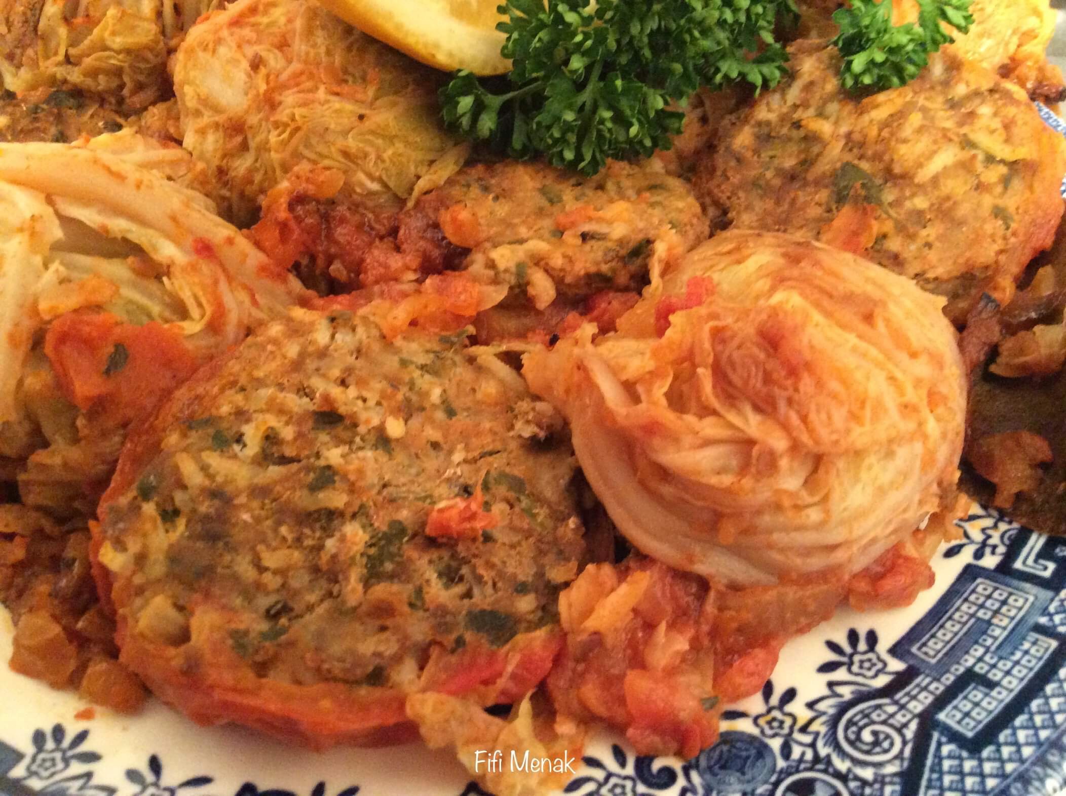 Chou farci à la sardine ( krombit Dolma b´serdine)
