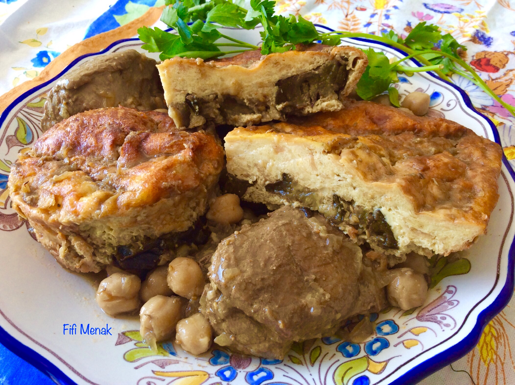 Soufflé à l’aubergine (Berrania bel badendjel)