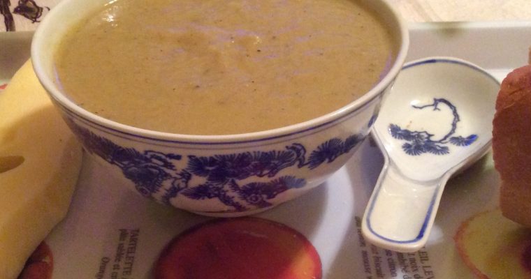 Potage de légumes de récupération.