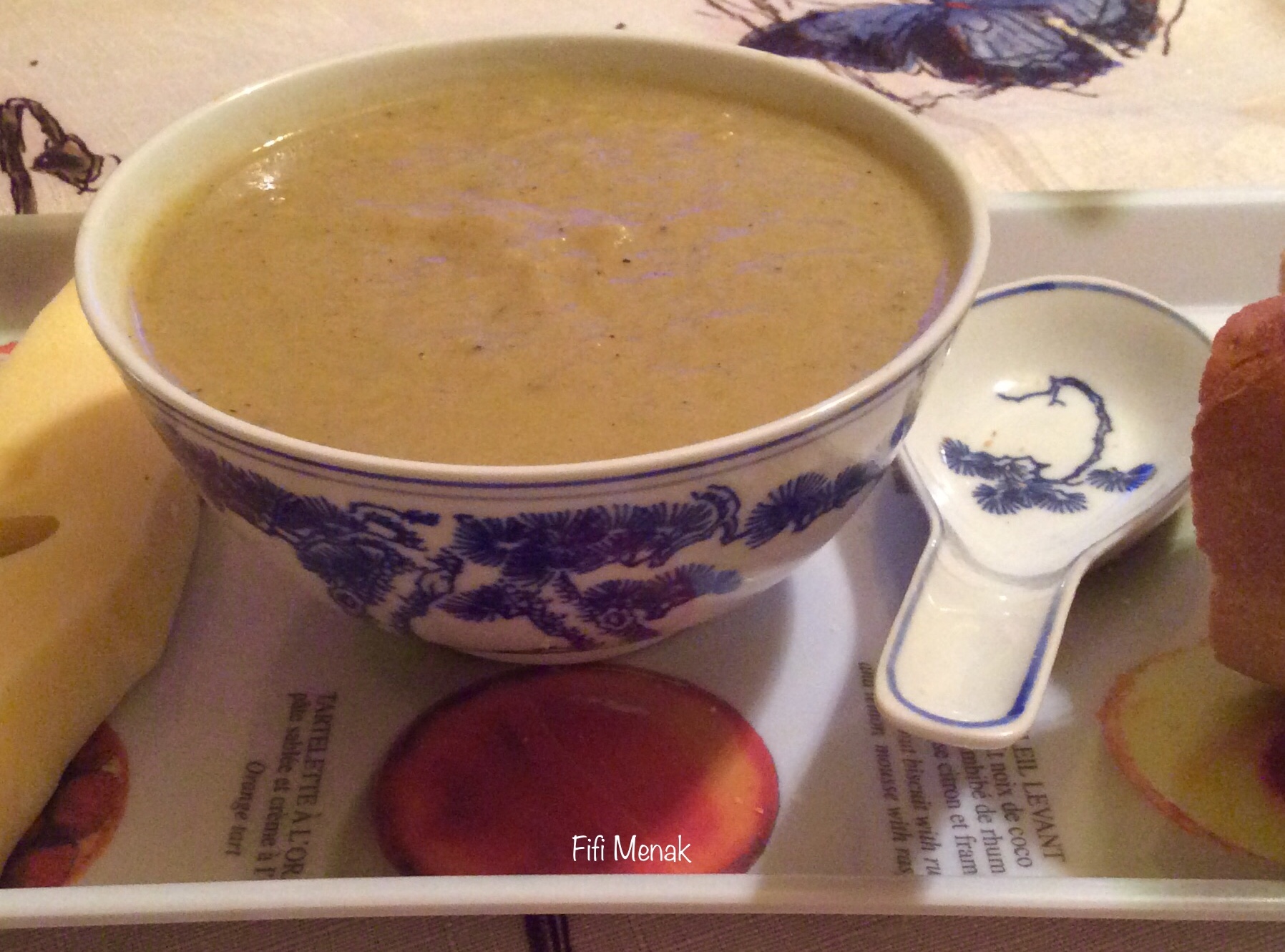 Potage de légumes de récupération.