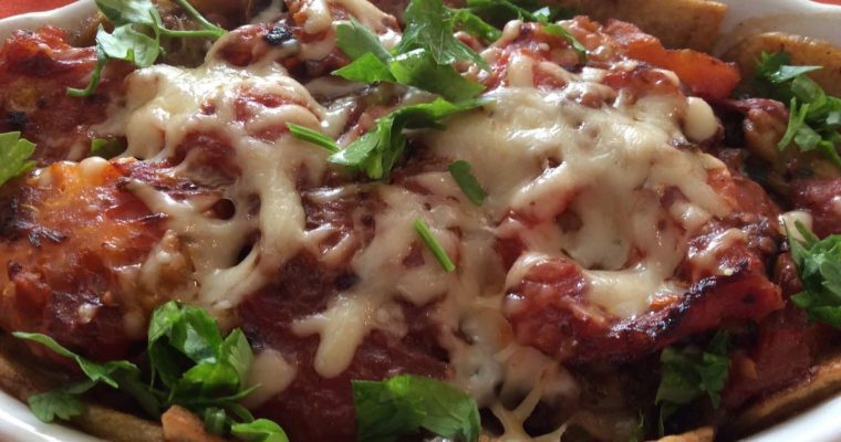 Pommes de terre et aubergines gratinées