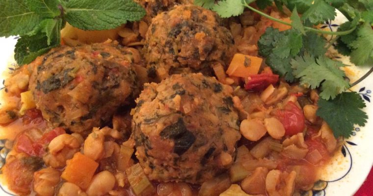 Boulettes de semoule et herbes (Kouirate)