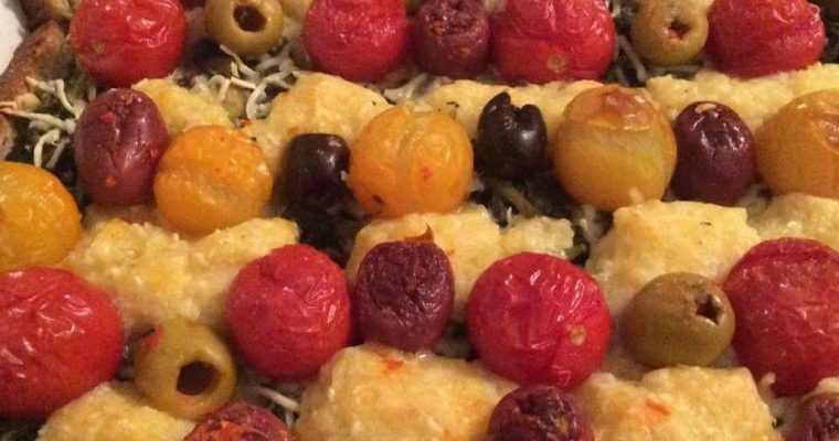 Tarte de pourpier au pain de mie.