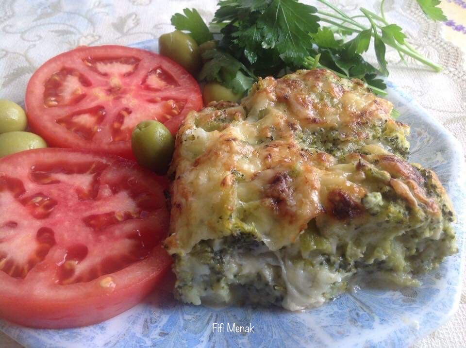Gratin de brocoli (Brouklou fel koucha)